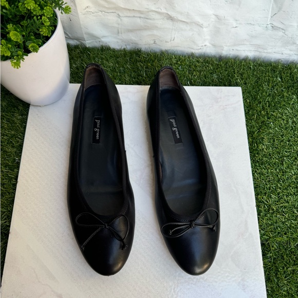 PAUL GREEN Ursula Ballet Flat (Women) Black Leather size UK 5.5 US 8 $398 - Picture 15 of 16